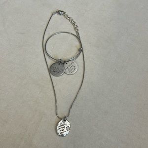 Best Friend Necklace and Bracelet Set